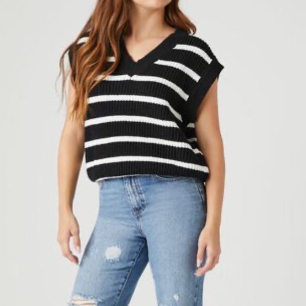 Striped Sweater Vest